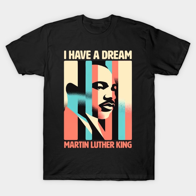 Vision of a Dream MLK Inspirational Portrait Design Dream Legacy Graphics T-Shirt by star trek fanart and more